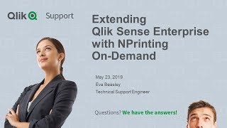 STT  Extending Qlik Sense Enterprise with NPrinting OnDemand [upl. by Gotthelf]