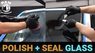 HOW TO POLISH AND CERAMIC COAT CAR GLASS [upl. by Aubrey]