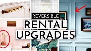 EASY amp REVERSIBLE RENTER FRIENDLY HOME UPGRADES [upl. by Annasoh383]