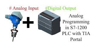 How to get digital output from analog input Siemens S71200 PLC [upl. by Sherr]