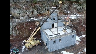 Container building roof metal work [upl. by Aihsi]