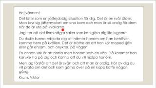 Skriva på SFI  Ge tips och råd [upl. by Rosati803]