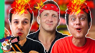 Fire Noodle Challenge w Mark Wiens and Food Ranger 10x SPICE [upl. by Terrena432]