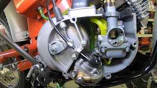 Yamaha oil pump adjustment Trailmaster 100 YL2C [upl. by Nnaeilsel]