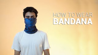 How to Wear a Bandana  5 Ways  Mask Alternative [upl. by Yrrac467]