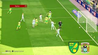 Norwich vs Coventry City Highlights  Championship 202324  PES 21 [upl. by Hewart995]