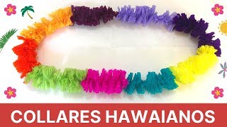 COMO HACER COLLARES HAWAIANOS [upl. by Akinod]