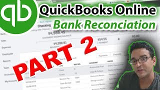 QuickBooks Online Tutorial Reconciling the bank account part 2 of 2 [upl. by Caundra]