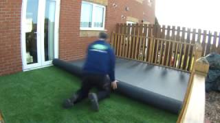 Artificial Grass Decking Install [upl. by Snowman119]