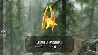 Skyrim  How To Get The Crown Of Barenziah WO Collecting Any Stones [upl. by Cesya322]