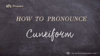 How to Pronounce Cuneiform Real Life Examples [upl. by Atinid113]