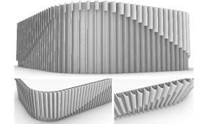 Parametric vertical louver for facade design [upl. by Ardnuaed]