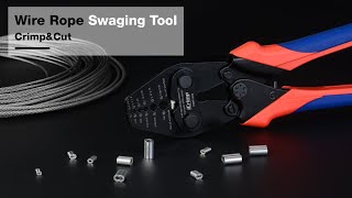 iCrimp Wire Rope Swaging Tool with Cutting functionCWR1328 [upl. by Stoll]