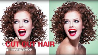 How to Cut Out Hair in Photoshop [upl. by Ssilem]