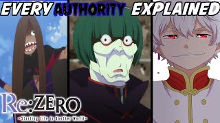 ReZero  Every Authority Explained [upl. by Vowel817]