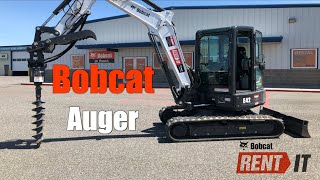 Bobcat® Excavator  Auger Attachment WalkAround  Peak Machinery [upl. by Celie]