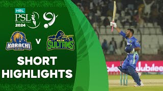 Short Highlights  Karachi Kings vs Multan Sultans  Match 19  HBL PSL 9  M1Z1U [upl. by Suisyola]