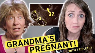 ObGyn Reacts 55yo Pregnant with Triplet GRANDKIDS  Strange Pregnancies [upl. by Ahsimac]