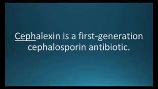 How to pronounce cephalexin Keflex Memorizing Pharmacology Flashcard [upl. by Gae]