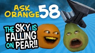 Ask Orange 58 Everything Falling on Pear Annoying Orange [upl. by Ymmaj]