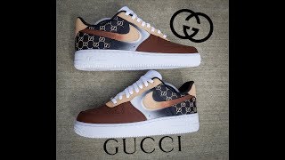 How To Custom quotLife Of Gucciquot Shoes I Angelus Paints [upl. by Durstin]