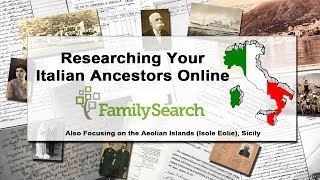 Finding your Italian Ancestors Online  Family Searchorg  Italian Records [upl. by Daph675]